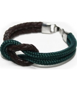 Cabo d'mar reef knot leather/green